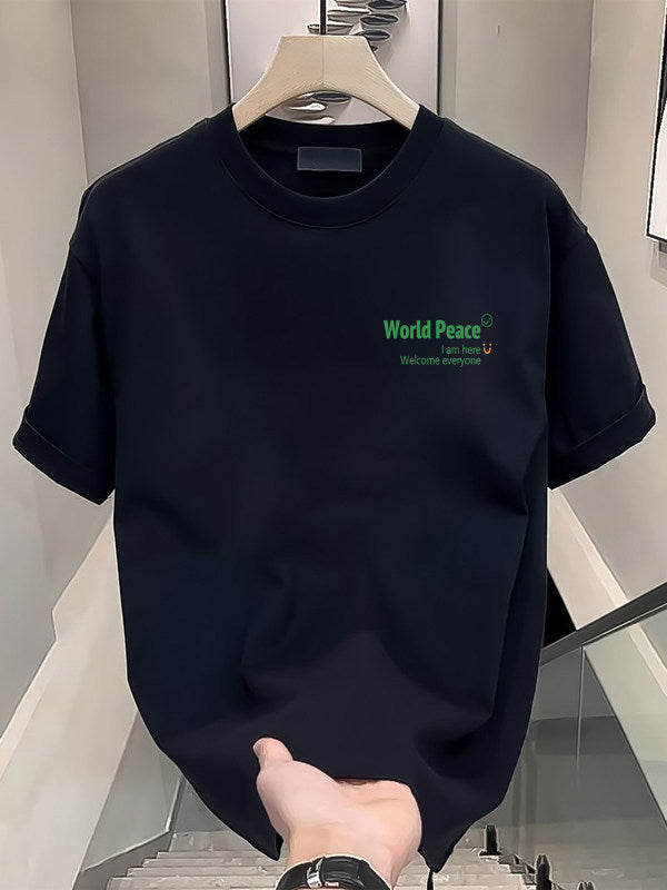 Mens World Peace Tshirt Loose Fit