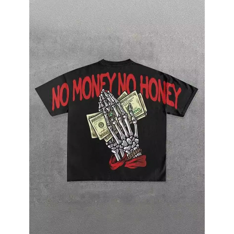 Oversized Skull Graphic T-Shirt