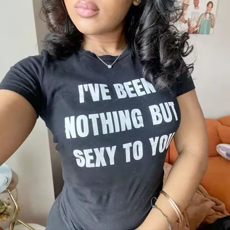 Women's Letter Print T-Shirt
