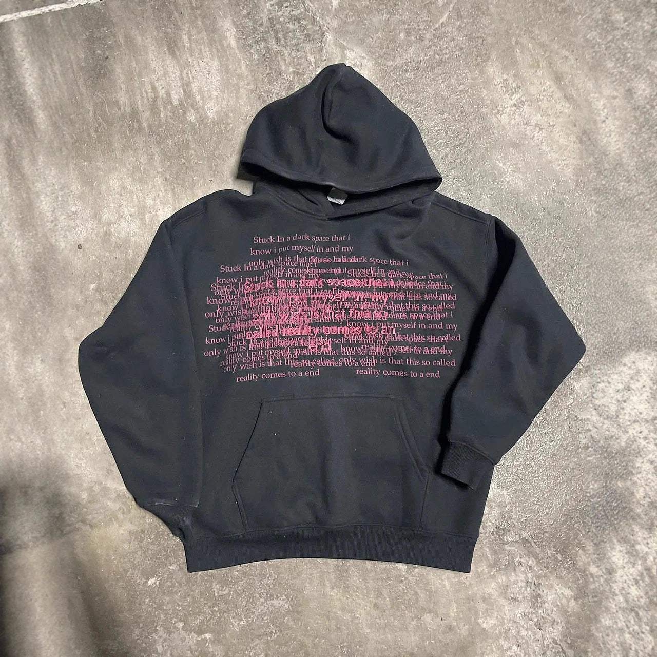 Letter Print Hoodie Pullover Casual Wear
