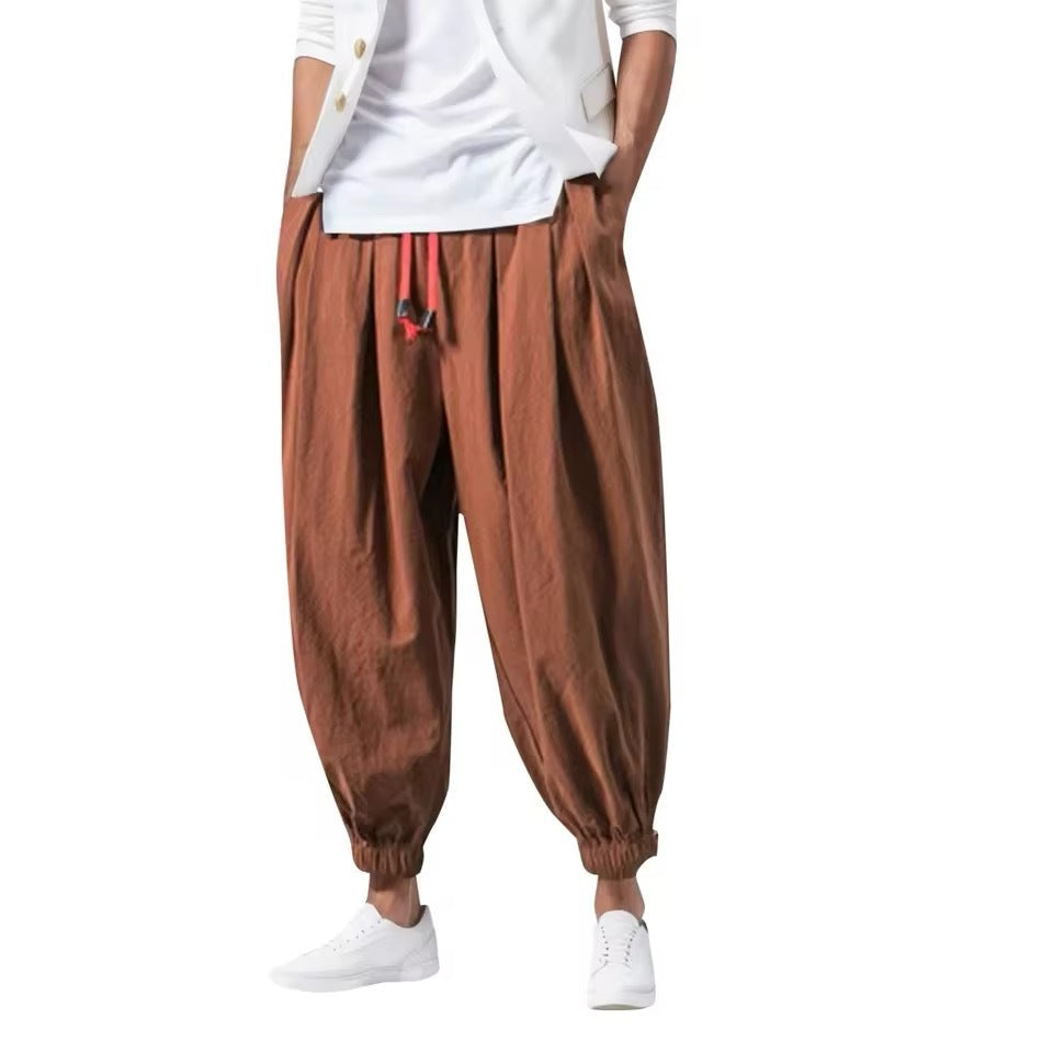 Mens Loose Lantern Pants