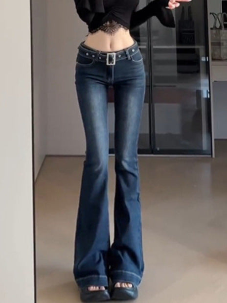 Women's Low-Rise Micro Flare Jeans
