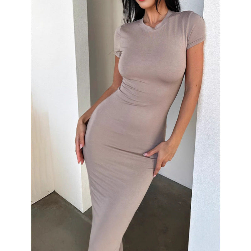 Elegant Slim Fit Silk Dress