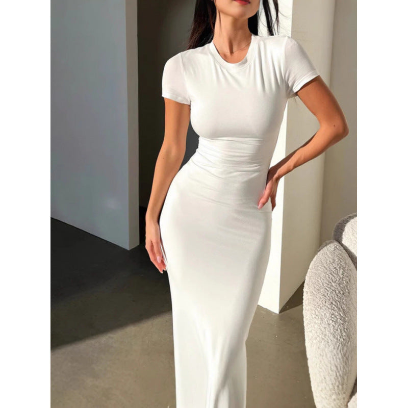 Elegant Slim Fit Silk Dress