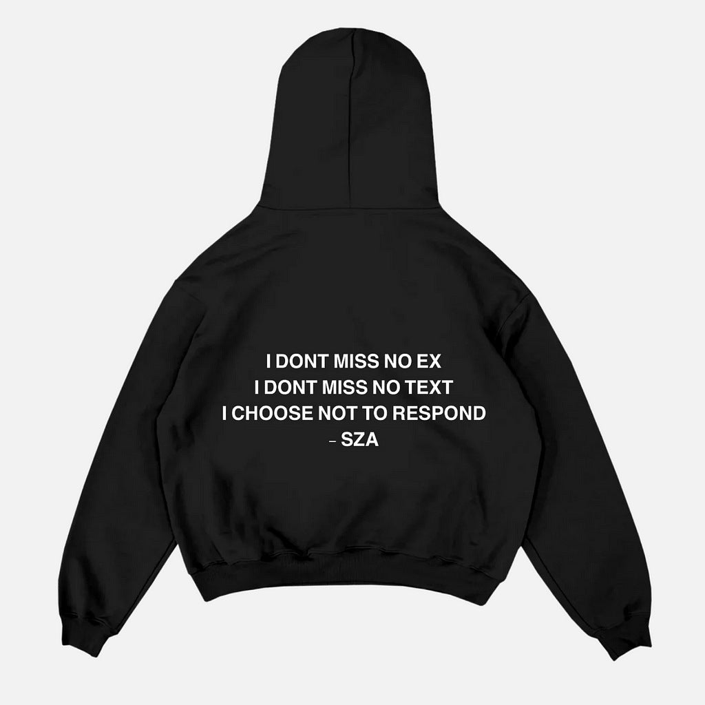 Letter Print Hoodie Pullover Casual Wear