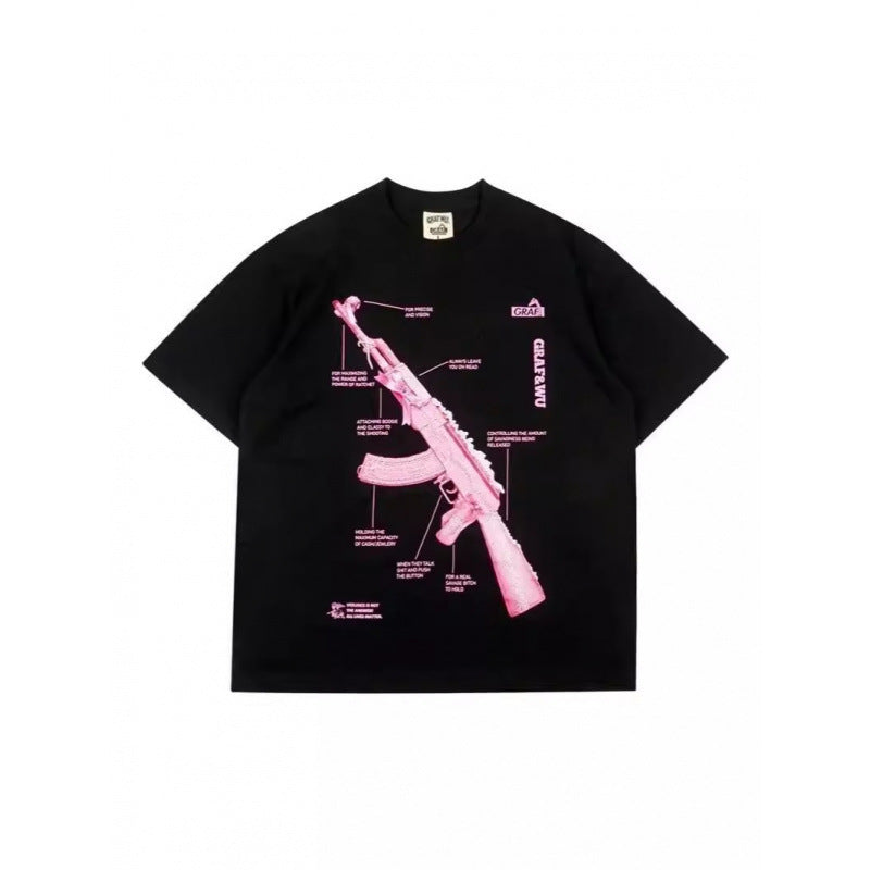 Oversized Skull Graphic T-Shirt