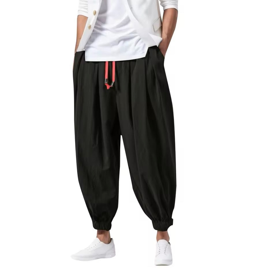 Mens Loose Lantern Pants