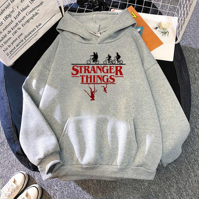 Stranger Things Printed Fleece Hoodie