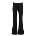 Womens Low Waist Flared Casual Pants