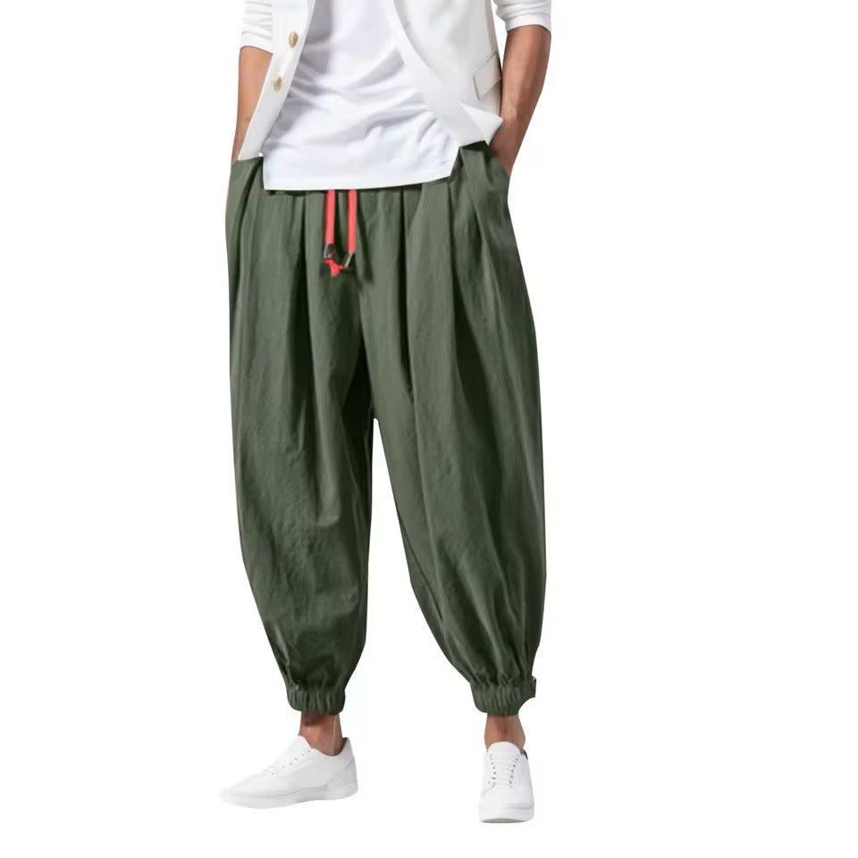 Mens Loose Lantern Pants