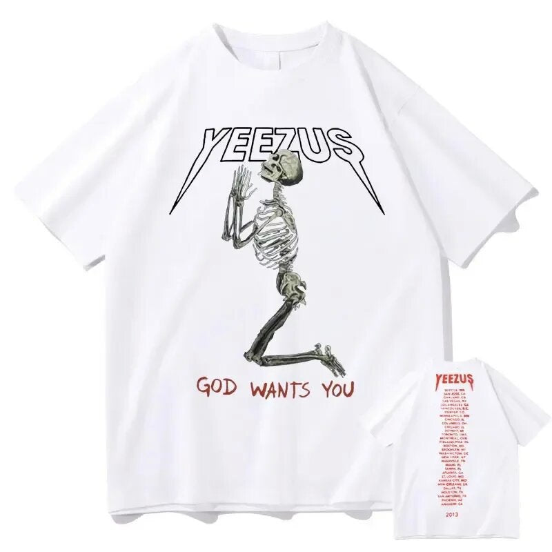 Oversized Skull Graphic T-Shirt