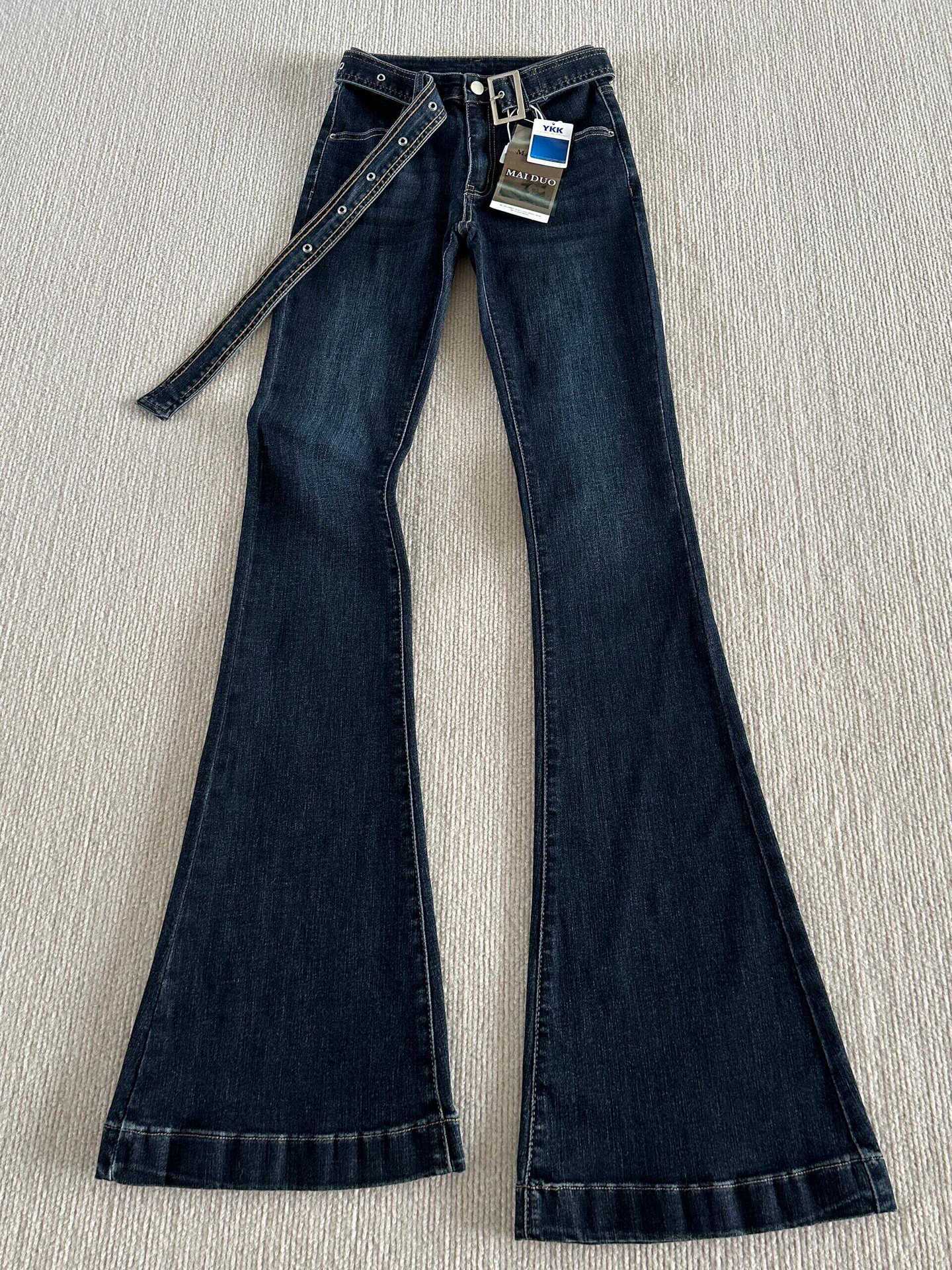 Women's Low-Rise Micro Flare Jeans