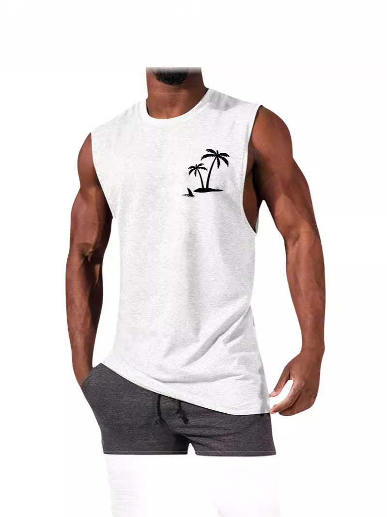 Men's Printed Sleeveless Tank Top