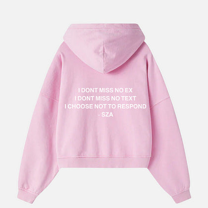 Letter Print Hoodie Pullover Casual Wear