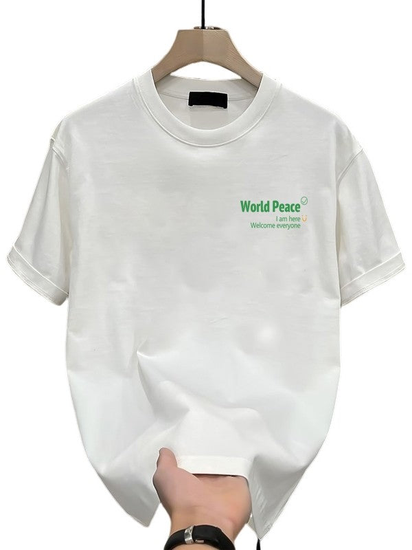 Mens World Peace Tshirt Loose Fit