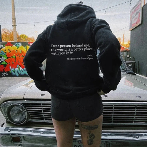 "Dear Person..." Fleece Hoodie Sweatshirt