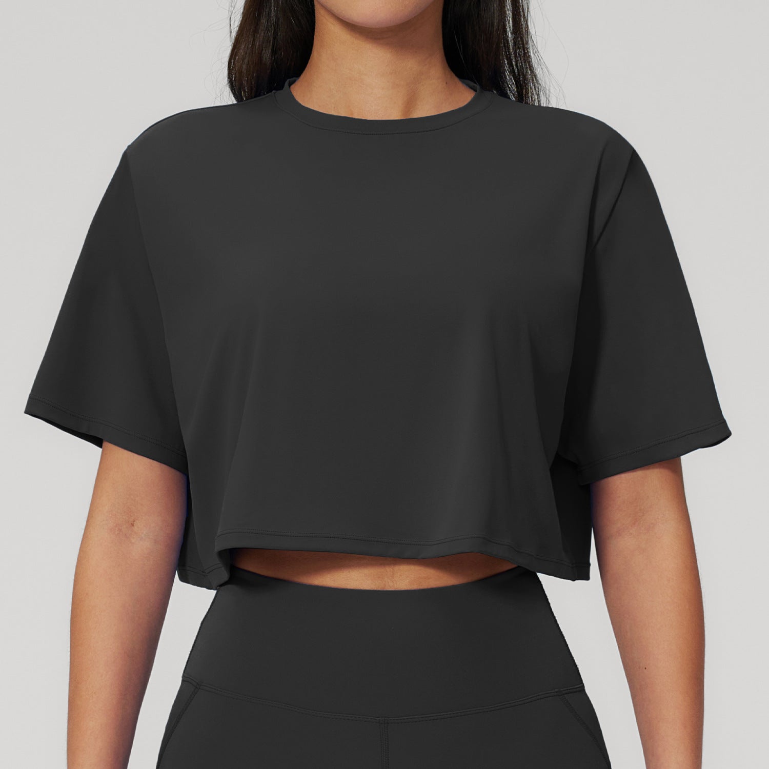 Cropped Loose Yoga Top