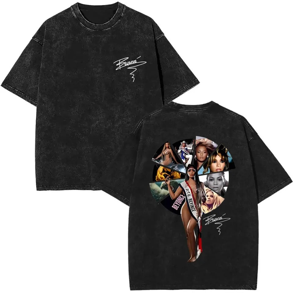 Dark Wash Beyonc� Printed T-Shirt